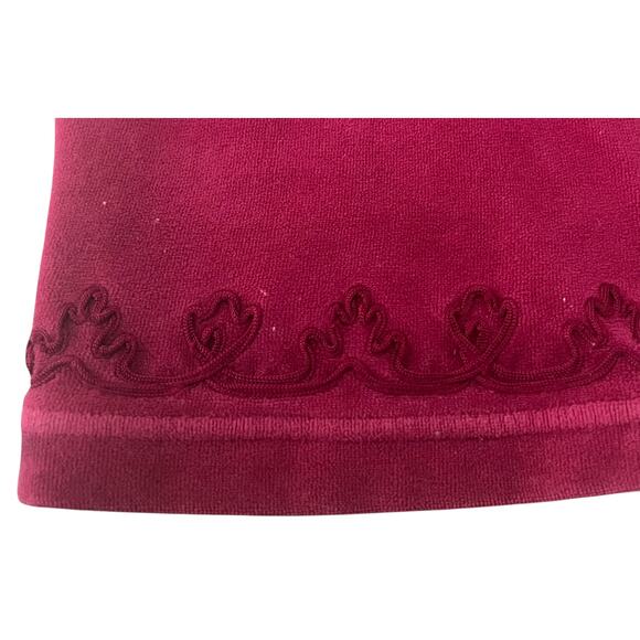 CABERNET WOMAN LONG SLEEVE FULL-LENGTH FLANNEL ROBE, WOMANS, 1X, BURGUNDY - Picture 9 of 12